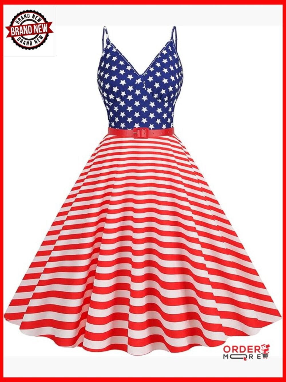 Vintage Sleeveless Polka Dot Cocktail Swing Dress Midi Rockabilly